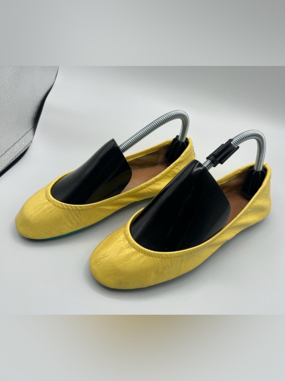 Tieks Lemon Patent Leather Ballet Flats Size 7
